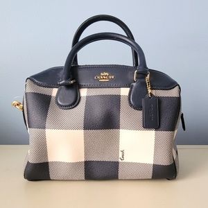 Coach Gray and White Purse